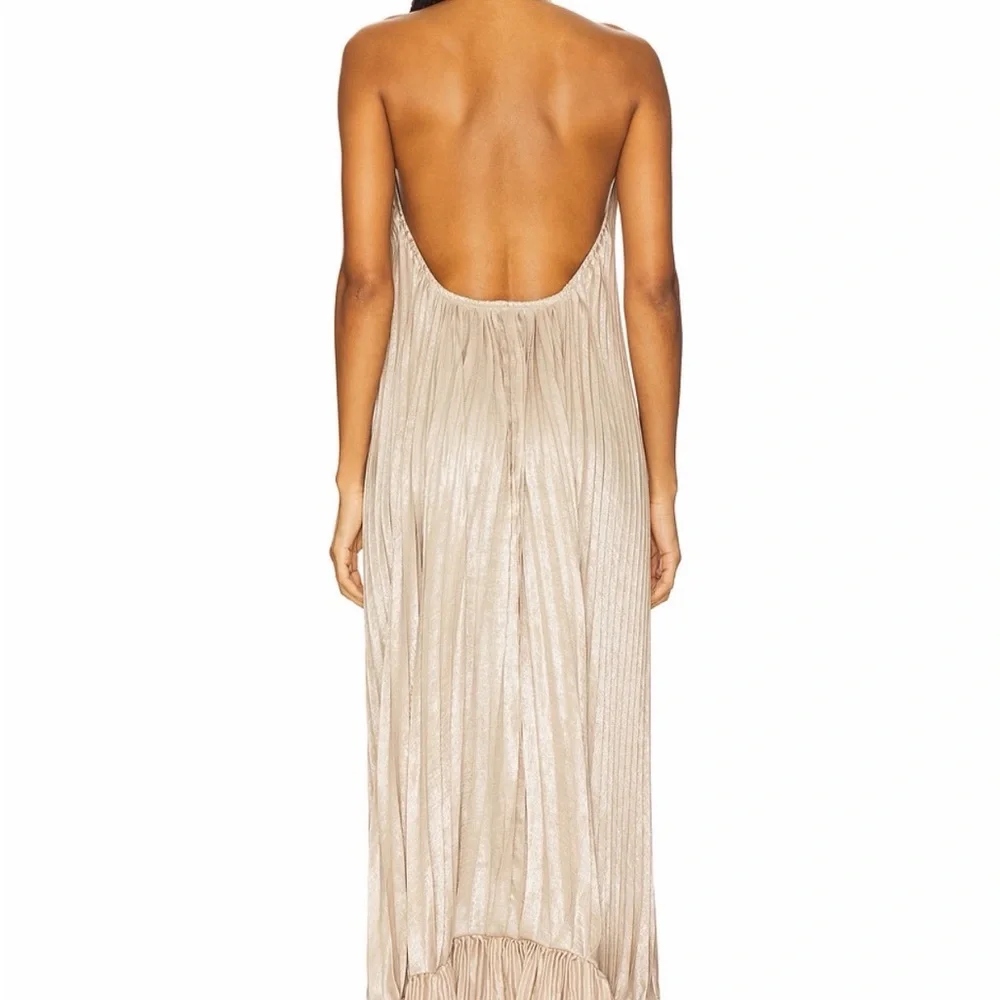 L'IDÉE Libertie Gown in Champagne Shimmer - Picture 3 of 3
